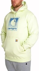 Carhartt Men’s Loose Fit Midweight Hooded Neck Letter Print Mens Graphic