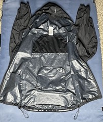 Baleaf Men 100% Polyester Long Sleeve Zip Up Hoodie Black Size 3XL Made In China
