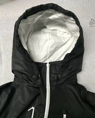 Adidas New Jacket With Hoodie Black Microfiber