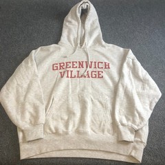 Greenwich Village NYC Sweatshirt Hoodie Unisex One Size Medium-Large Gray