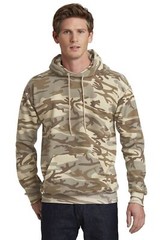 Port & Company Mens Long Sleeve Camo Pullover Hooded Sweatshirt PC78HC