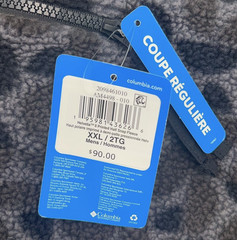 COLUMBIA Men’s 2XL Helvetia II Printed Half Snap Fleece Pullover Geometric NWT
