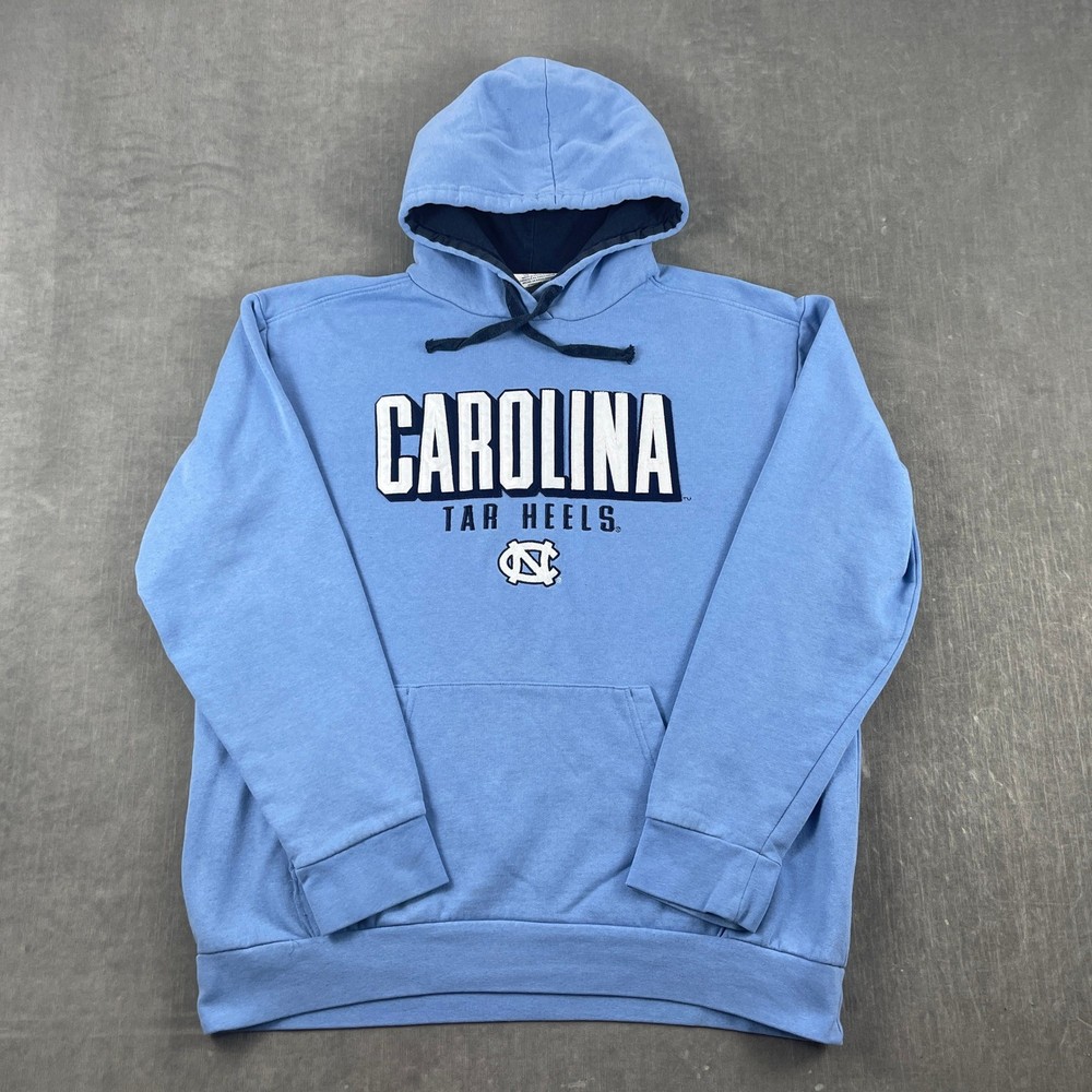 Carolina Blue UNC Tar Heels Champion Mens L Hoodie Embroidered Pullover