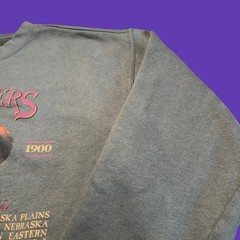 Vintage Nebraska Bugeaters Sweatshirt Green Football 90s NCAA Huskers
