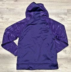 Under Armour Men’s Full Zip Purple and Neon Green Lacrosse Hooded Sweatshirt