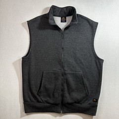 Knocker Activewear Men’s Vest Size 2XL Gray Fleece Sweatshirt Sleeveless Jacket