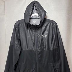 Under Armour Loose Jacket Men M All Seasons Embossed Loose Training Hoodie Black