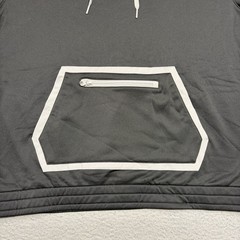 Adidas Team Issue Hoodie Men Large Black Grey Sweatshirt Pullover Fleece HI2906