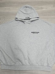 Fear Of God Essentials Classic Hoodie XL Dark Oatmeal Gray Oversized Streetwear