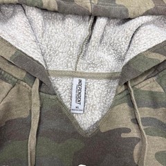Y2K Remington Camo Fleece Lined Hoodie Size XL