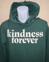 Mens S or XXL pullover Hoodie w/drawstring & Kangaroo pocket GREEN Graphic print