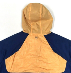 Peter Millar Military Orange Camo Colorblock Stretch Golf Pullover Hoodie Jacket