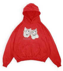 Seventh Heaven CAT Sweatshirt Hoodie Mens M Fashion Designer John Ross
