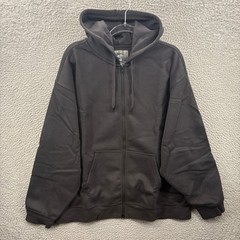Vans Atiba Jefferson Hoodie Mens XL Black White Logo Full Zip Sweatshirt Hooded