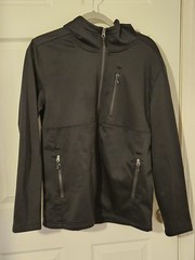 Swiss Tech Hoody Small (34-36) Front Zip 3 Front Zip Pockets 100% Polyester