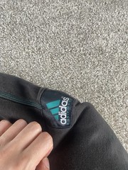 Vintage Adidas Equipment Crewneck Sweatshirt Jacket – Black/Teal Mens M Relaxed