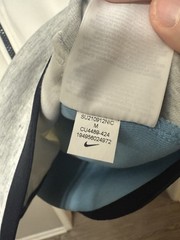 Nike Sportswear Tech Fleece Hoodie Cerulean Blue/White/Grey Mens Sz M CU4489-424