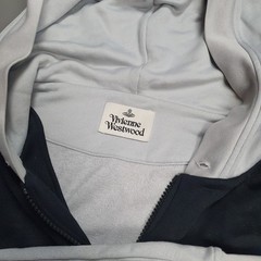 Vivienne Westwood Rugged Zip Hoody Hooded Zip Through Jumper Top Size Medium