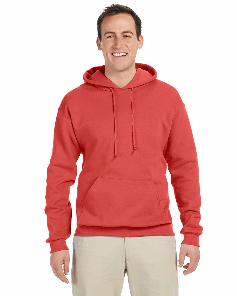 Jerzees Mens Cotton/Polyester NuBlend Fleece Pullover Hooded Sweatshirt 996