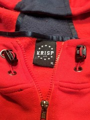 Krisp NYC ALL STARS Sweatshirt Hoodie XL Patches Sports Club Drawstring, Pockets