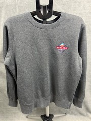 Burlebo Sweatshirt Men’s Size Medium Gray Long Sleeve Crew Graphic Pullover