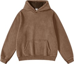 Mens Pullover Oversized Hoodie Cotton Hooded Sweatshirt Heavyweight Hoodie