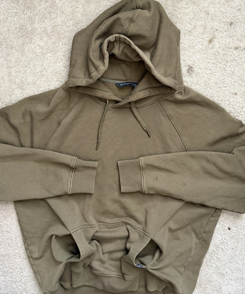 Burlebo Mens L Soft Chunky Hooded Performance Pullover Hoodie