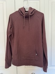 Free Fly Men’s Brown Solid Pullover Hoodie w/ Pockets & Drawstring, Size M