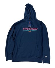 NEW New Balance New York City Marathon 2024 Finisher Hoodie Blue Mens Size L