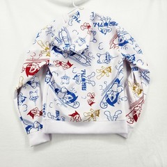 Lot29 Astro Boy Hoodie Mens Medium White All Over Print Anime Sweatshirt M
