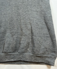 Mens M Gold Tag Russell Sweatshirt Crewneck Cotton Rayon Boxy Vintage Blank Gray