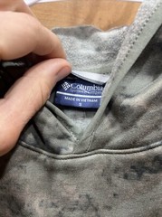 $70 Columbia Men’s Size S Green Gray Camo PFG Super Terminal Fleece Hoodie NWT
