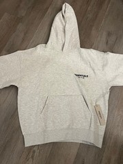 NEW Fear of God Essentials Light Oatmeal White Hoodie Size Small Authentic✅