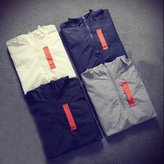 Men Hoodies Pullover Outwear Loose Pocket Hooded Sweatshirt Splice Jacket