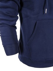 Hoodie Pullover Jacket Fleece Pull-Over Kangaroo Carry Pocket SLIM FITTING Hoody