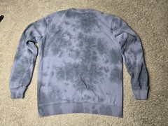 VISSLA Crewneck Sweatshirt Size Large Tie Dye Color Blue Pullover Pre-owned