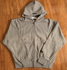 Fear of God Essentials 2025 Heather Grey Applique Zipups size S