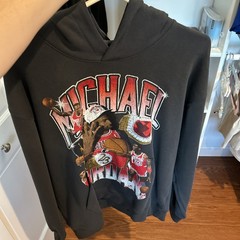 MICHAEL JORDAN 6 RINGS Nike Jordan Brand Hooded Sweatshirt XL Hoodie #23 BULLS!!