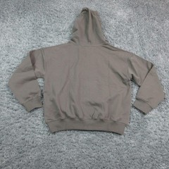 HOURS Hoodie Sweatshirt Mens M Gray Full Zip Lined Oversized Pockets Cotton NWT