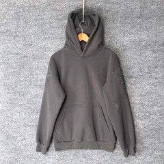 Comfrt Mens Heavyweight Utility Hoodie Charcoal Gray Sleeve Zip Pocket Size S