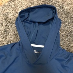 Under Armour Fishing Hoodie Shirt Mens Large Blue Iso Chill Hook Freedom USA