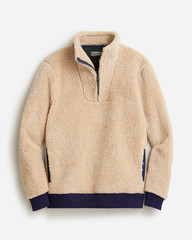 J.Crew Nordic sherpa fleece half-zip pullover L Large Fall Winter Spring