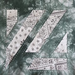 YoungLA Green White Tie-Dye Lrg Cotton Pullover Graphic Sweater Fitness Gymwear