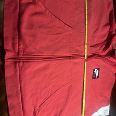 NIKE AIR MEN’S RED COLOR BLOCK FULL ZIP HOODIE XXL