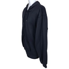 Open Trails Hooded Sweatshirt Jacket Men Size M Navy Blue Front Pockets Lined