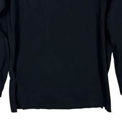 Forever 21 Hoodie Mens Medium Black Cotton Side Slit Drawstring Oversized