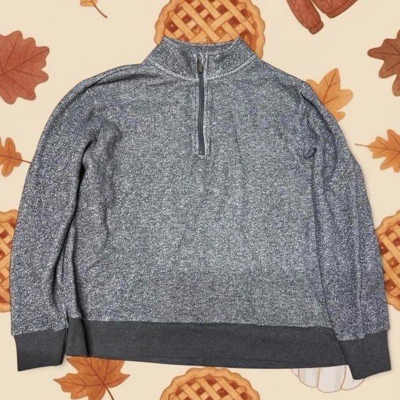 Northwest territory Grey quarter zip sweatshirt 85% cotton 15% polyester
