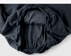 IDLT Basics Loose Perfect Hood iBlack Oversized Unisex Large Double Layer Pocket