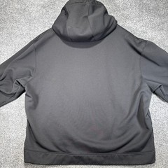 Under Armour Force Barbell Hoodie Mens XL Black Loose Fit Gym Logo Sweatshirt