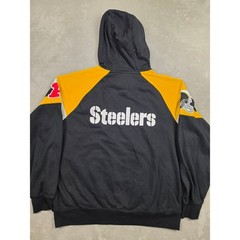 NFL Pittsburgh Steelers Hoodie Mens XL Black Yellow Sweatshirt Football